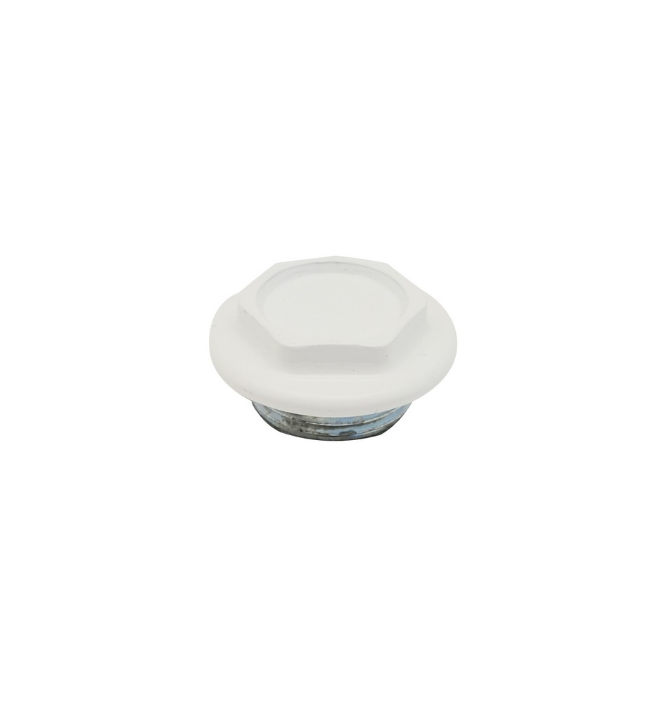 TAPPO CIECO DX / SX ZINCATO VERNICIATO PER RADIATORI FL 56 1"1/4 Sx Bianco