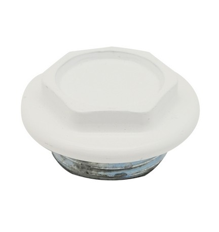 TAPPO CIECO DX / SX ZINCATO VERNICIATO PER RADIATORI FL 56 1"1/4 Sx Bianco