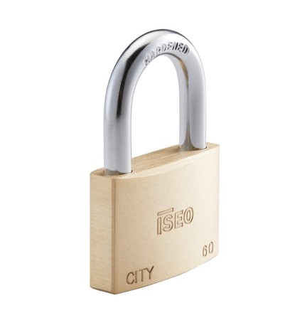 ISEO P700 LUCCHETTO CITY ARCO 60MM OTTONE
