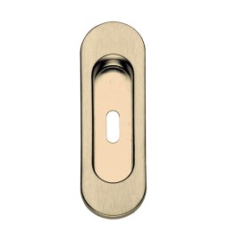 MANIGLIA OVALE P/PORTA SCORR C/FORO OTT LUC