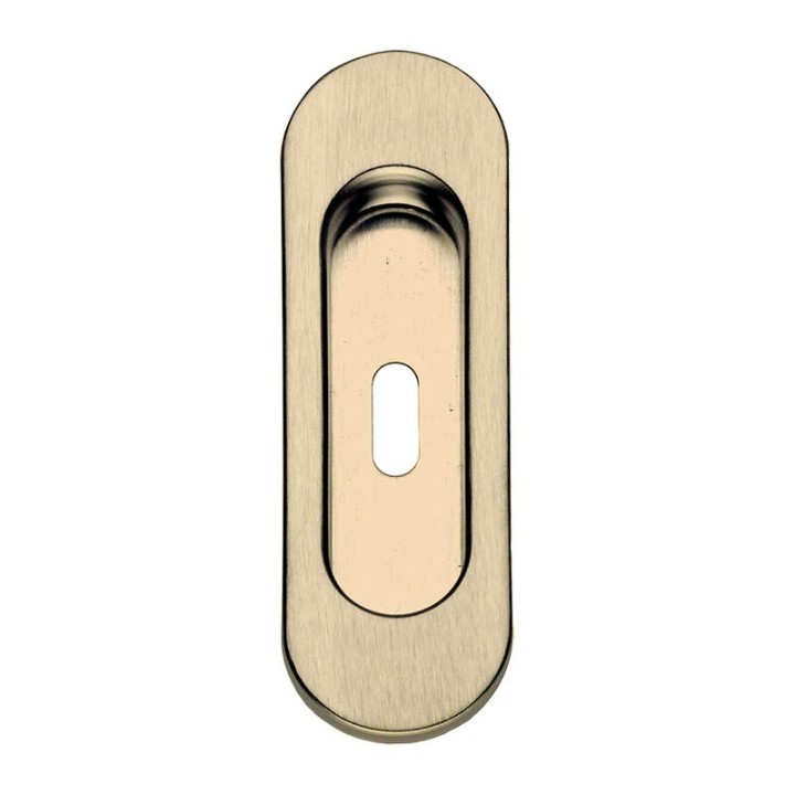 MANIGLIA OVALE P/PORTA SCORR C/FORO OTT LUC