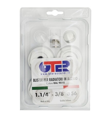 KIT BLISTER PER RADIATORI IN ACCIAIO FL 56 1"1/4 x 1/2