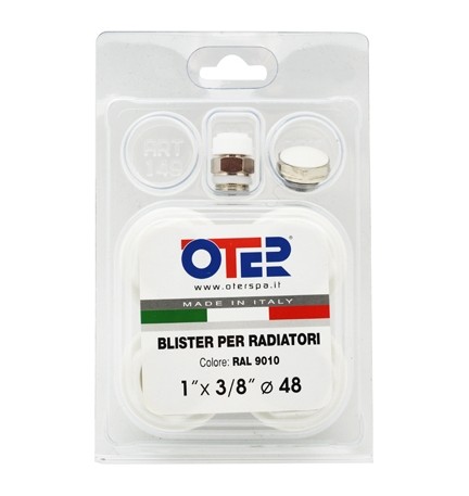 KIT BLISTER PER RADIATORI IN GHISA FL 48 1" x 3/8"