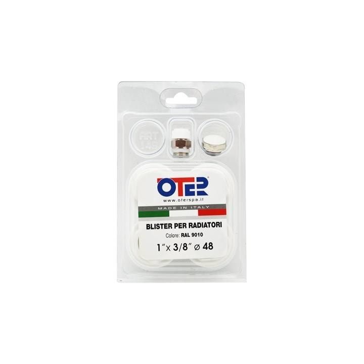 KIT BLISTER PER RADIATORI IN GHISA FL 48 1" x 3/8"