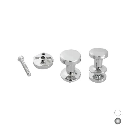 COPPIA APPENDINI PER TERMOARREDO Cromo
