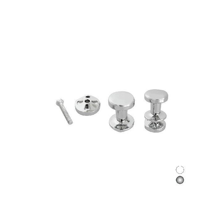 COPPIA APPENDINI PER TERMOARREDO Cromo