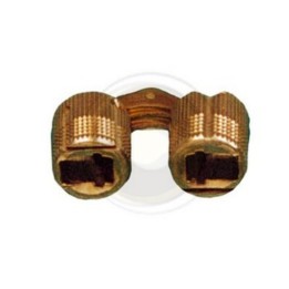 CERNIERA CILINDRICA INVISIBILE OTTONE D 16 MM**