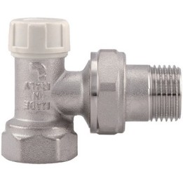 DETENTORE AD ANGOLO PER RADIATORI E VENTILCONVETTORI 3/4"