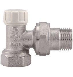 DETENTORE AD ANGOLO PER RADIATORI E VENTILCONVETTORI 3/4"