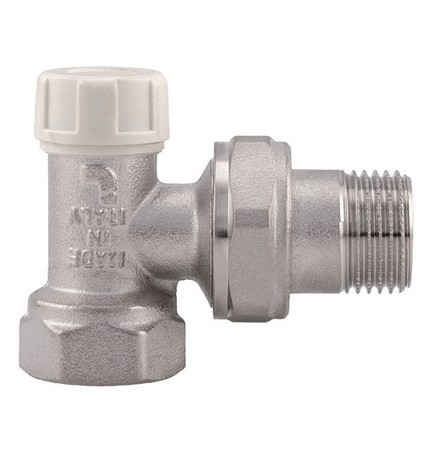 DETENTORE AD ANGOLO PER RADIATORI E VENTILCONVETTORI 3/4"