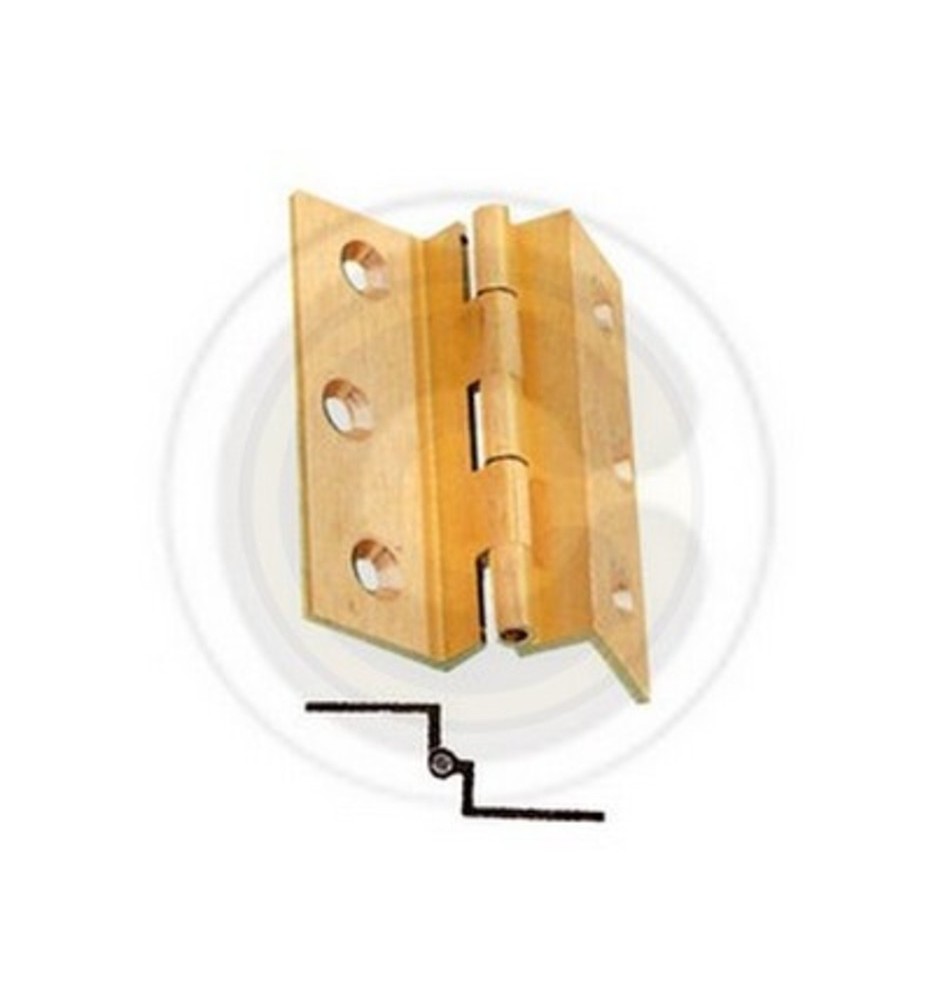 CERNIERA FRESATA C/COLLO OTTONE SAT 60X50 MM**