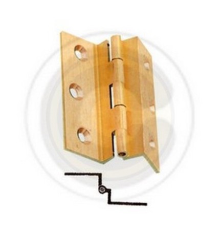 CERNIERA FRESATA C/COLLO OTTONE SAT 60X50 MM**