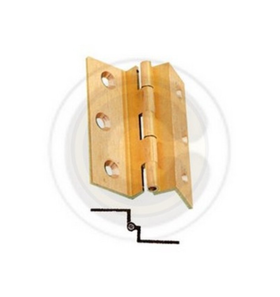 CERNIERA FRESATA C/COLLO OTTONE SAT 50X40 MM**