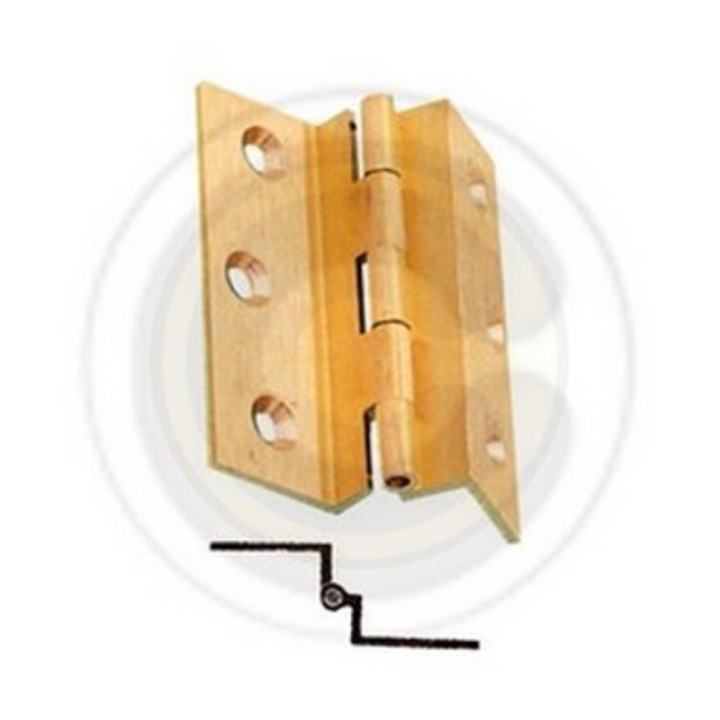 CERNIERA FRESATA C/COLLO OTTONE SAT 50X40 MM**