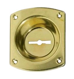 CR 32 MOSTRINA P/SERRATURA DM DORATA C/INCAVO 12MM