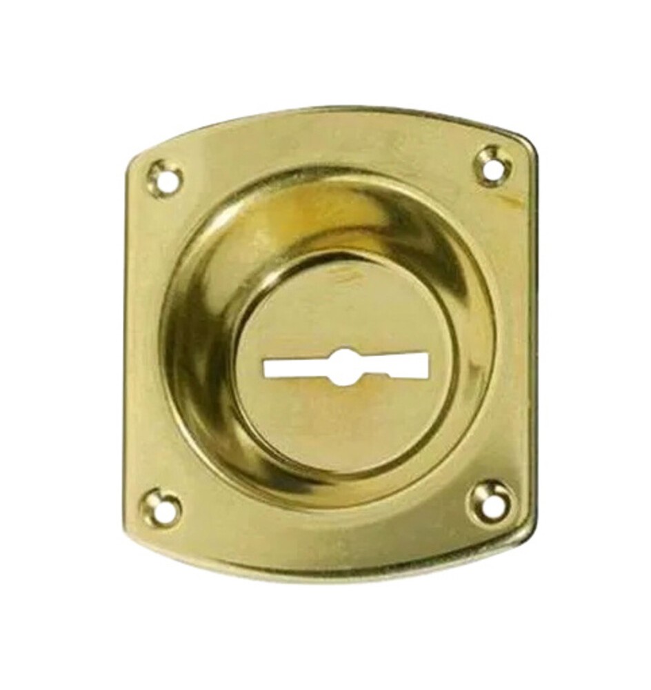 CR 32 MOSTRINA P/SERRATURA DM DORATA C/INCAVO 12MM