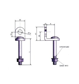 POTENT OCCHIOLO FISSO ACC P/LUCCHETTO 26/74 MM