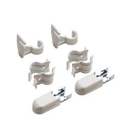 COPPIA MENSOLE CON DISTANZIATORE P/RADIATORI TUBOLARI ARDESIA -