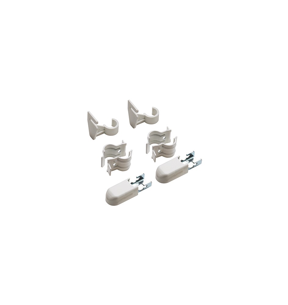 COPPIA MENSOLE CON DISTANZIATORE P/RADIATORI TUBOLARI ARDESIA -