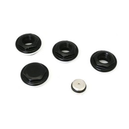 KIT 2 RIDUZIONI DX SX PER RADIATORI TUBOLARI ARDESIA 1x3/8 Nero