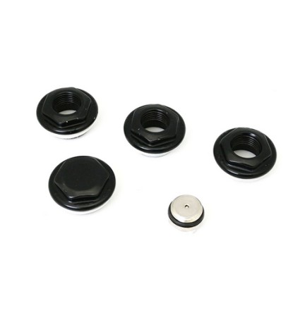 KIT 2 RIDUZIONI DX SX PER RADIATORI TUBOLARI ARDESIA 1x1/2 Nero