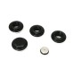 KIT 2 RIDUZIONI DX SX PER RADIATORI TUBOLARI ARDESIA 1x1/2 Nero