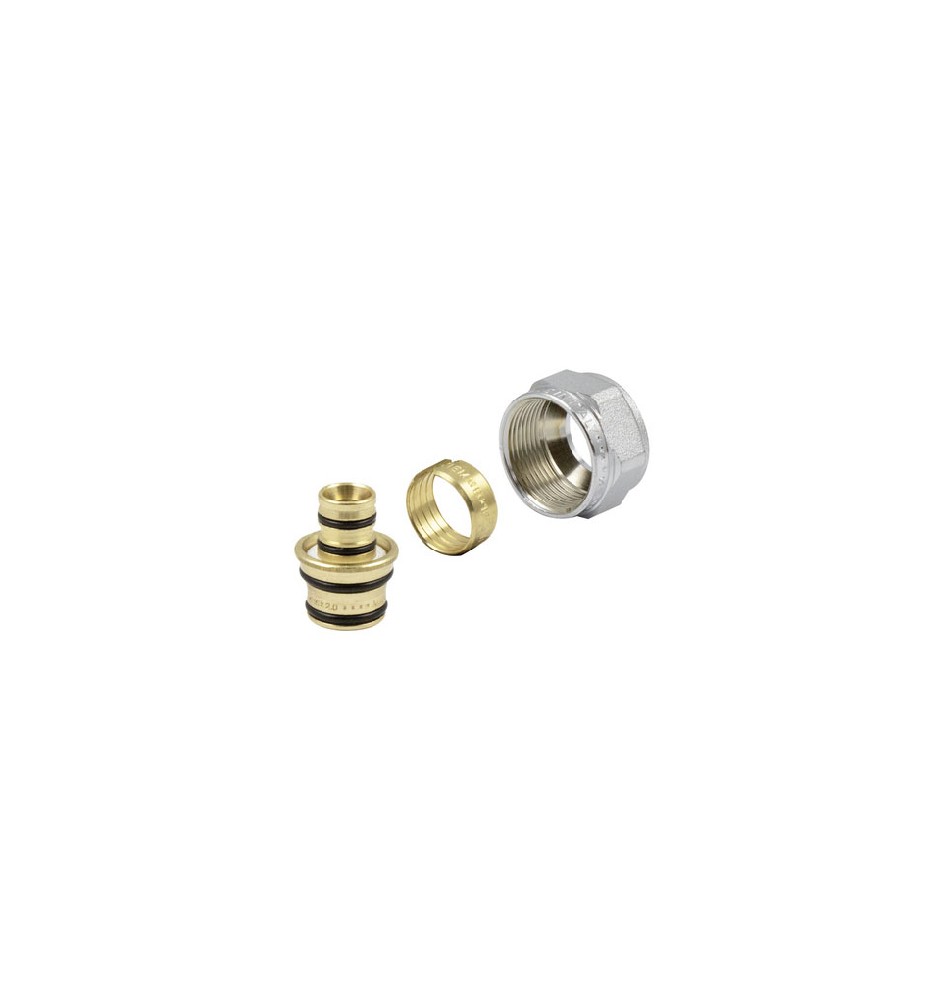 ADATTATORI CROMATI TUBI MULTISTRATO 24X19 16x2,0 24x19 fil (D.16)