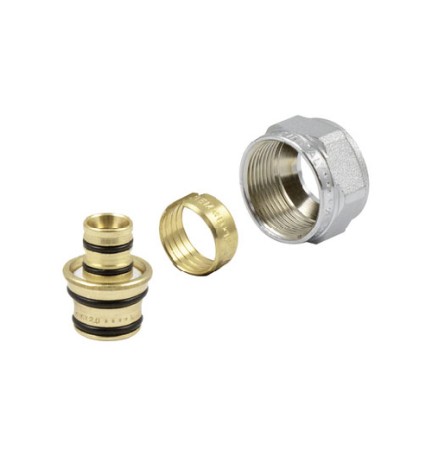 ADATTATORI CROMATI TUBI MULTISTRATO 24X19 16x2,0 24x19 fil (D.16)
