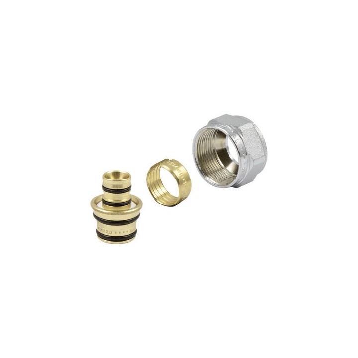 ADATTATORI CROMATI TUBI MULTISTRATO 24X19 16x2,0 24x19 fil (D.16)