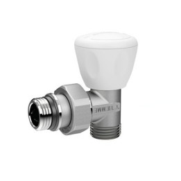VALVOLA MANUALE A SQUADRA CON ATTACCO TUBO PEX MULTISTRATO 3/8" 24x19 fil (D.16)