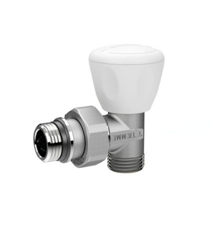 VALVOLA MANUALE A SQUADRA CON ATTACCO TUBO PEX MULTISTRATO 3/8" 24x19 fil (D.16)