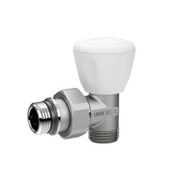 VALVOLA MANUALE A SQUADRA CON ATTACCO TUBO PEX MULTISTRATO 1/2" 24x19 fil (D.16)