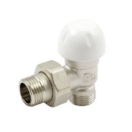 VALVOLA A SQUADRA TERMOSTATIZZABILE ATTACCO TUBO PEX MULTISTRATO 3/8" 24x19 fil (D.16)