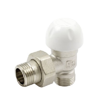 VALVOLA A SQUADRA TERMOSTATIZZABILE ATTACCO TUBO PEX MULTISTRATO 3/8" 24x19 fil (D.16)
