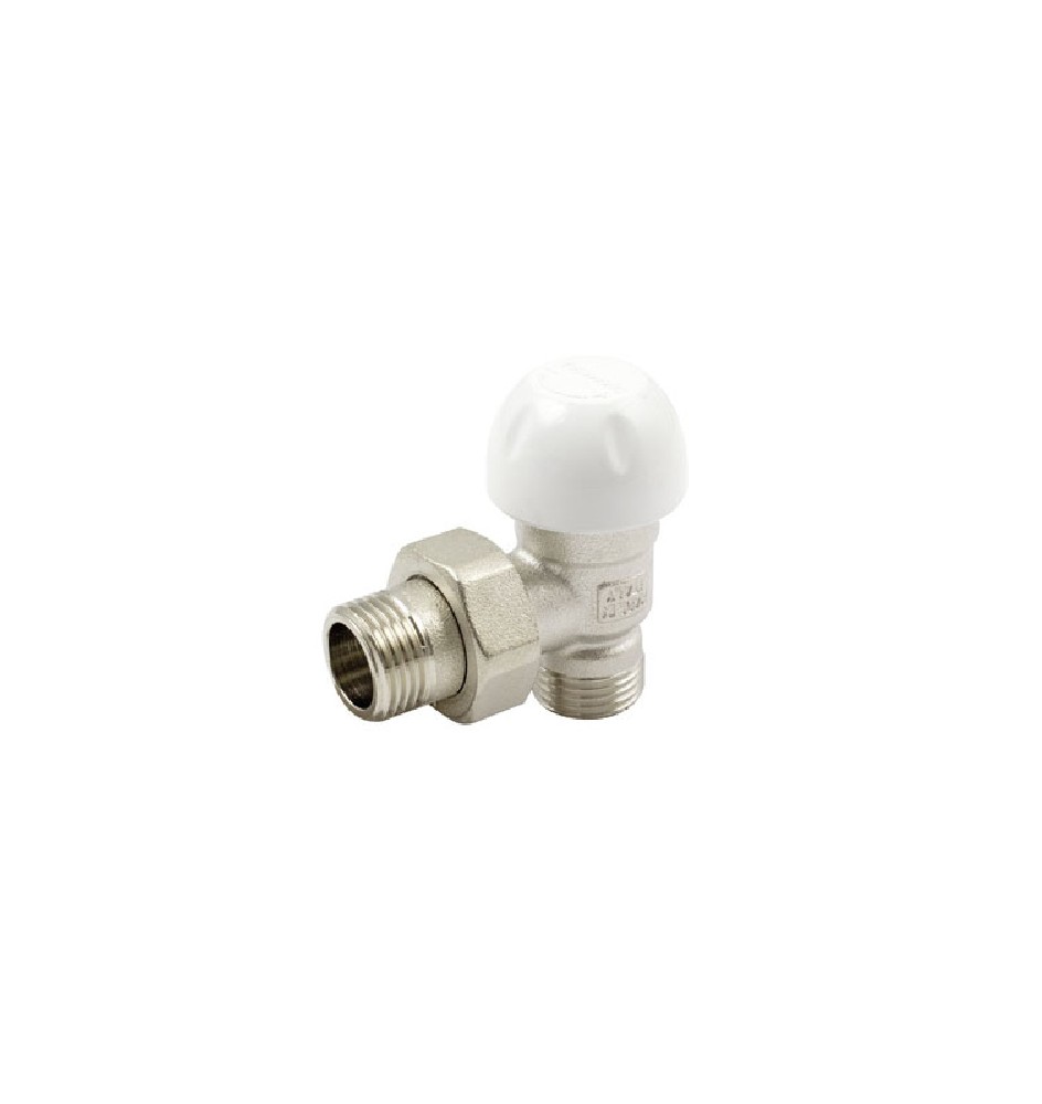VALVOLA A SQUADRA TERMOSTATIZZABILE ATTACCO TUBO PEX MULTISTRATO 1/2" 24x19 fil (D.16)