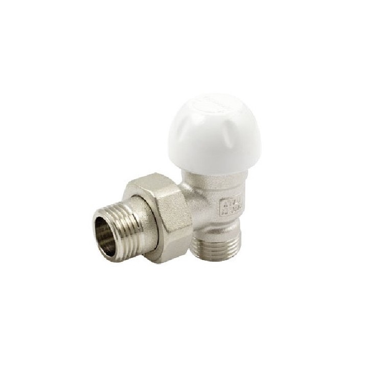 VALVOLA A SQUADRA TERMOSTATIZZABILE ATTACCO TUBO PEX MULTISTRATO 1/2" 24x19 fil (D.16)