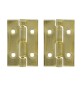 CERNIERA ACCIAIO OTTONATO 10 X 15 MM**