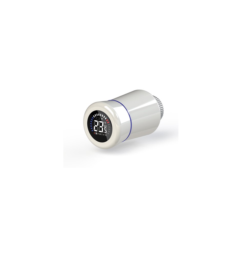 TESTA TERMOSTATICA TIEMME ELETTRONICA WIFI Bianca