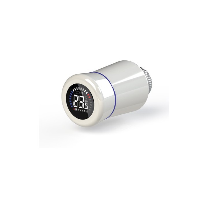 TESTA TERMOSTATICA TIEMME ELETTRONICA WIFI Bianca