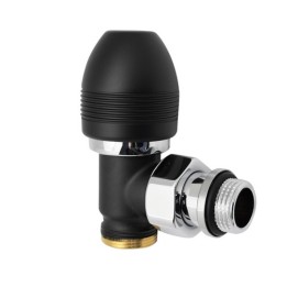 VALVOLA A SQUADRA TERMOSTATIZZABILE OVUS 1/2 Nero