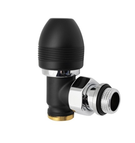VALVOLA A SQUADRA TERMOSTATIZZABILE OVUS 1/2 Nero