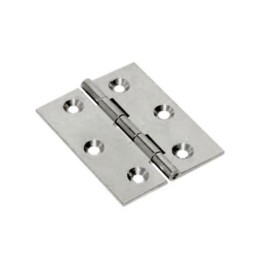 CERNIERA FRESATA PIANA NICHEL SATIN 40X35 MM