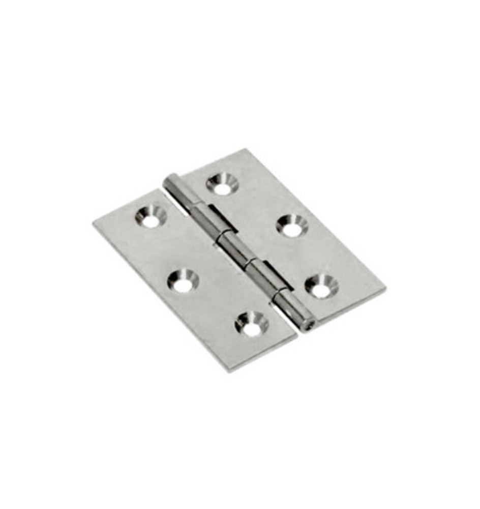 CERNIERA FRESATA PIANA NICHEL SATIN 40X35 MM