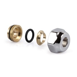RACCORDO PER TUBO RAME A TENUTA O-RING 12 x 24/19
