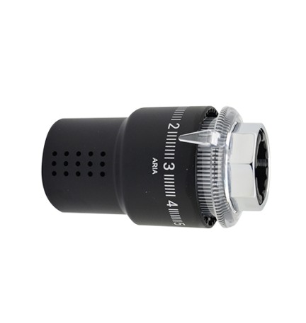 TESTA TERMOSTATICA ARIA C/SENSORE LIQUIDO Nero M30 x 1,5