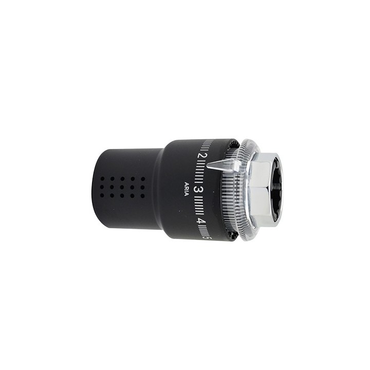 TESTA TERMOSTATICA ARIA C/SENSORE LIQUIDO Nero M30 x 1,5