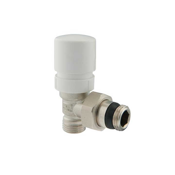 VALVOLA AD ANGOLO TERMOSTATIZZABILE CON PREREGOLAZIONE VATS GC 1/2" - 1/2x16