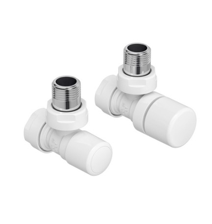 VALVOLA E DETENTORE A SQUADRA ZEHNDER CLASSIC LINE 1/2 Bianco