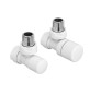VALVOLA E DETENTORE A SQUADRA ZEHNDER CLASSIC LINE 1/2 Bianco