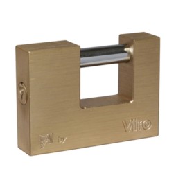 VIRO 507 LUCCHETTO FAI P/SERRANDA 90MM OTTONE